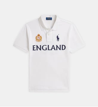 Polo droit Coupe du Monde Angleterre signature - Polo Ralph Lauren - Blanc