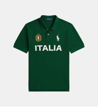 Polo droit Coupe du Monde Italie signature - Polo Ralph Lauren - Vert