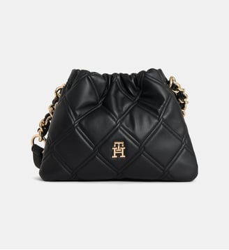 Sac à main bourse crossbody Feminine losanges - Tommy Hilfiger - Noir
