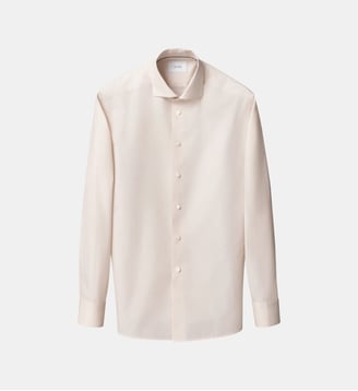 Chemise droite en coton - Eton - Beige