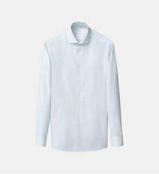 Chemise droite en coton - Eton - Vert