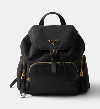 Petit sac à dos en Re-Nylon signature - Prada - Noir