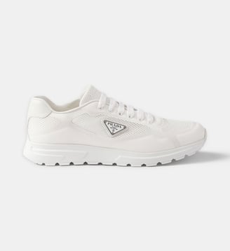 Baskets basses Prax 2.0 en tissu - Prada - Blanc