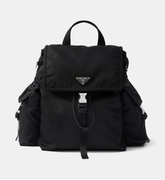 Sac à dos Explore en Re-Nylon et cuir - Prada - Noir