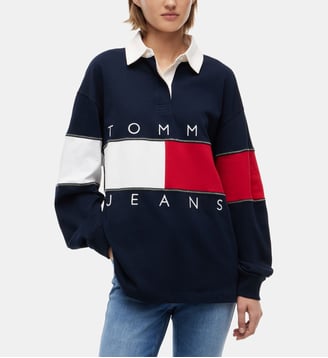 Polo ample signature - Tommy Hilfiger - Marine
