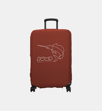 Housse de bagage spandex M - Jump - Terracotta