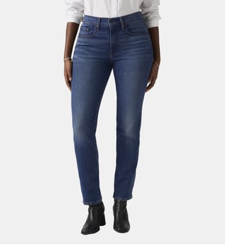 Jean 724 droit taille haute - Levi's - Bleu denim