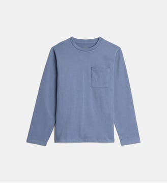 T-shirt Vadeo à manches longues en coton bio - Cadet Rousselle - Bleu
