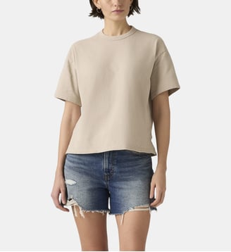 T-shirt ample coton vintage - Levi's - Gris clair