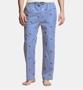 Pantalon de pyjama Polo Bear droit en coton signature - Polo Ralph Lauren - Navy