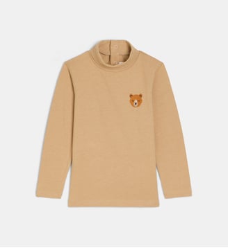 Sous-pull à col roulé Vipirou coton - Cadet Rousselle - Beige