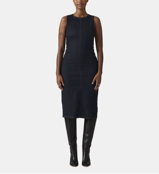 Robe longue ajustée sans manches en denim - Levi's - Bleu brut