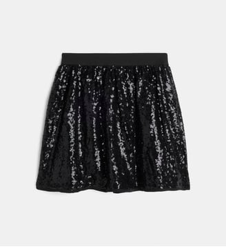Jupe trapèze Viesta à sequins - Cadet Rousselle - Noir