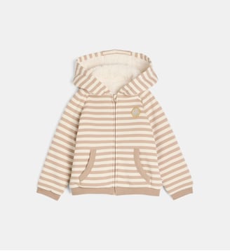 Gilet à capuche Vonic fourré - Cadet Rousselle - Écru et beige