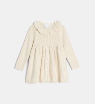 Robe tricot Valala maille pailletée - Cadet Rousselle - Écru doré