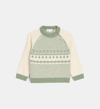Pull Vitou - Cadet Rousselle - Écru et vert