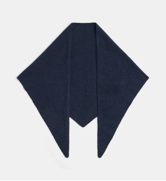 Echarpe triangle Bobo cachemire homme - Galeries Lafayette - Bleu marine