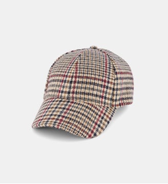 Casquette Barley pied-de-poule feutrée - Galeries Lafayette - Rouge