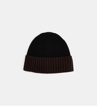 Bonnet Bixente - Galeries Lafayette - Noir et marron