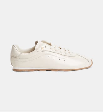 Baskets basses en cuir signature - Tommy Hilfiger - Beige