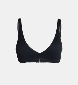 Soutien-gorge triangle de bain Love Elongated strié - Roxy - Anthracite