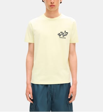 T-shirt slim coton signature - Kenzo - Jaune pâle