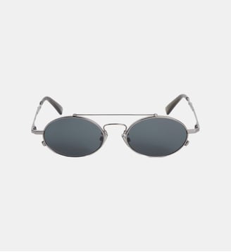 Lunettes de soleil rondes - Kenzo - Gris et bleu