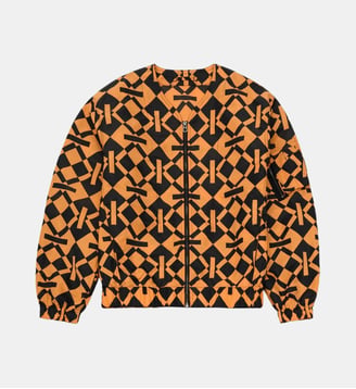 Bomber droit motif imprimé - Kenzo - Jaune foncé