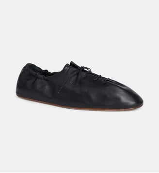 Ballerines Derbies City plates en cuir - Kenzo - Black