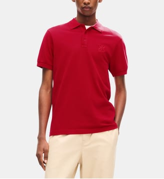 Polo slim coton double K - Kenzo - Rouge