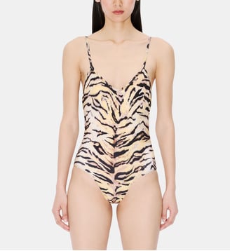 Maillot de bain réversible imprimé - Kenzo - Bleu et noir