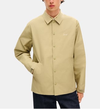 Veste droite signature fermeture boutons pression - Kenzo - Kaki
