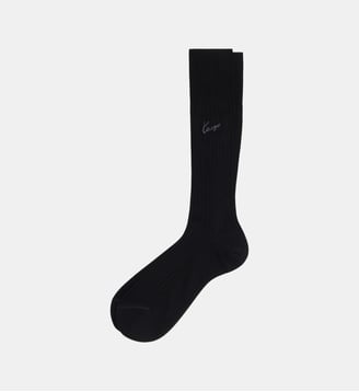 Chaussettes montantes en coton signature - Kenzo - Black