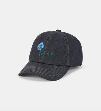 Casquette coton denim signature - Kenzo - Navy