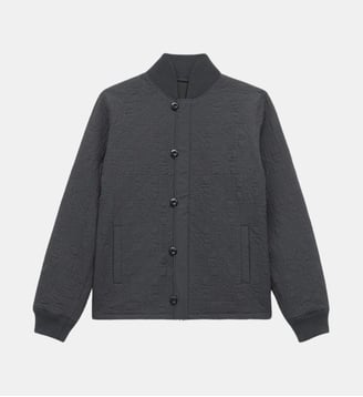Veste droite motif signature - Kenzo - Anthracite