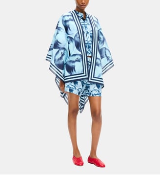 Paréo fluide imprimé - Kenzo - Light blue