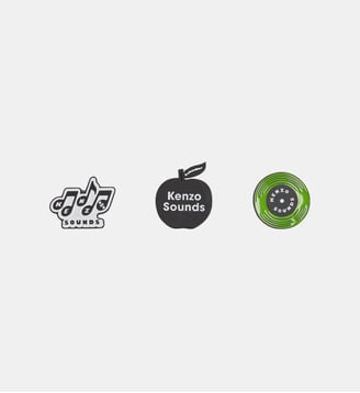 Lot de 3 pin's - Kenzo - Multicolore