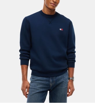Sweat droit logo drapeau - Tommy Hilfiger - Bleu marine