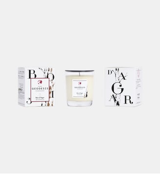 Bois d'agar - Bougie Parfumée - Geodesis - Blanc