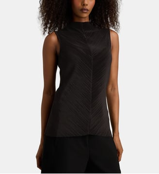 Top Plissé Mock - Calvin Klein - Noir