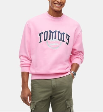 Sweat-shirt relaxed Varsity - Tommy Hilfiger - Rose