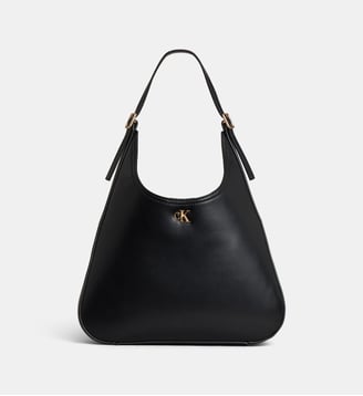 Sac à main medium épaule monogramme - Calvin Klein - Noir