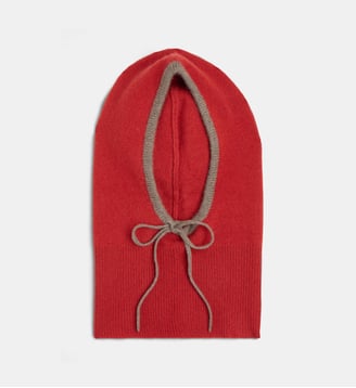Cagoule Slubon en cachemire - Galeries Lafayette - Orange brique