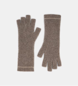 Mitaines Slubon cachemire - Galeries Lafayette - Taupe et beige