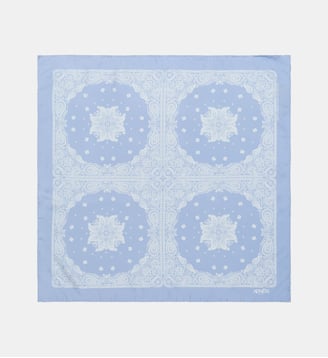 Carré en soie Minimal - Aeneis - Bleu ciel