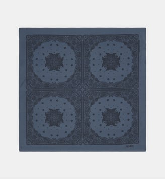 Carré en soie Minimal - Aeneis - Bleu nuit