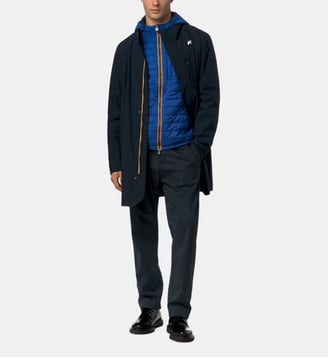 Parka courte Duke 3-en-1 - K-Way - Bleu