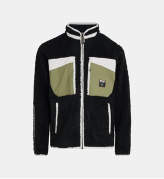 Blouson polaire Pmbton Zip - Picture - Noir et olive vert