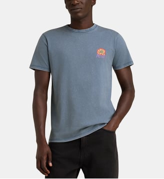 T-shirt Karo en coton bio - Picture - Bleu vintage