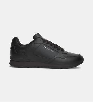 Baskets basses Eva Runner en cuir - Tommy Hilfiger - Noir